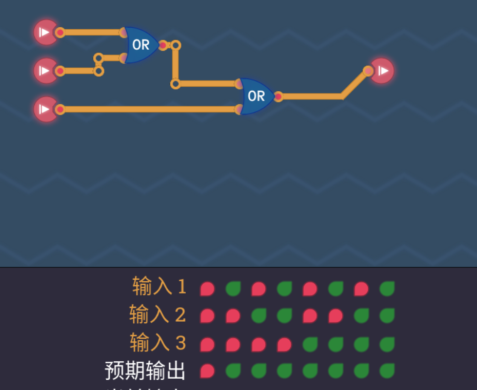 三路或门